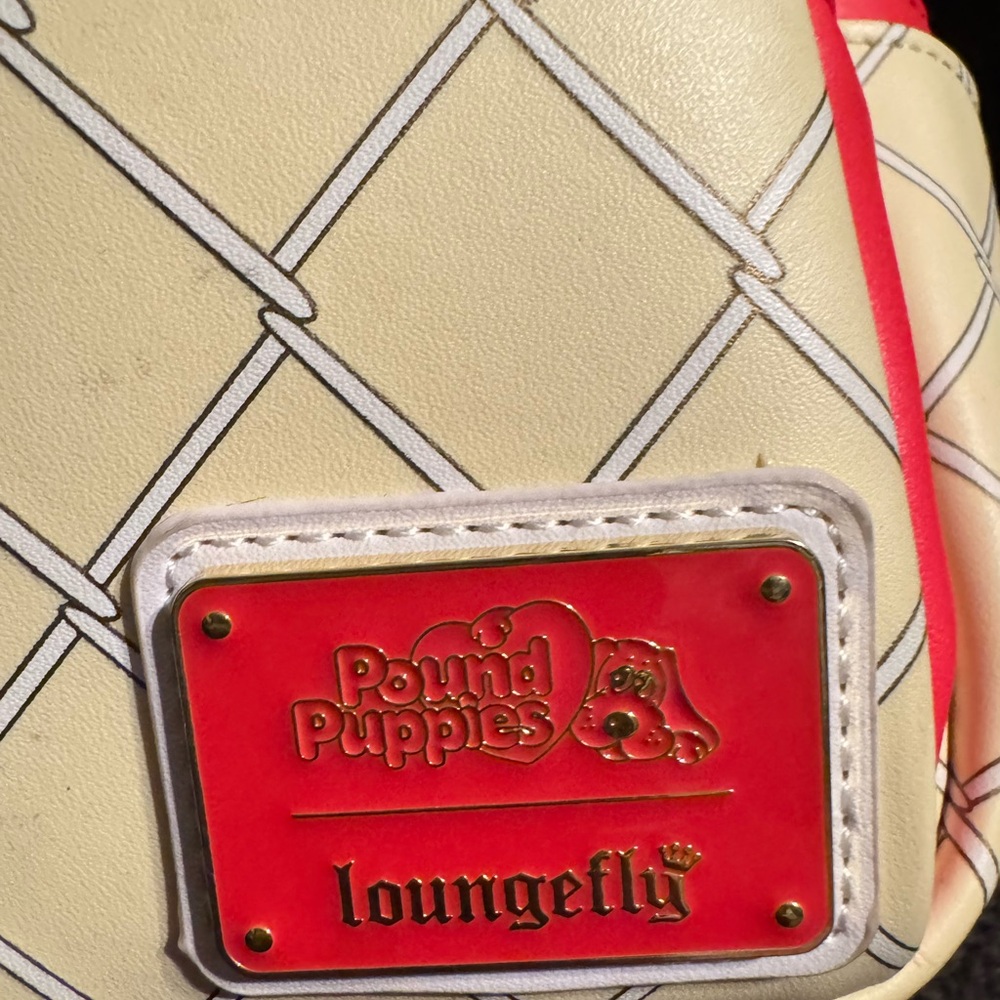 Loungefly Pound Puppies Yellow and Cream Backpack - Picture 5 of 11